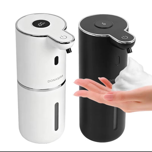 KIVARO P18 automatic foam soap dispenser in white and black